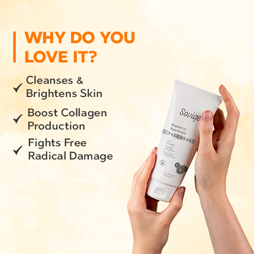 Vitamin C + E Face Wash – Super Bright & Radiant Skin