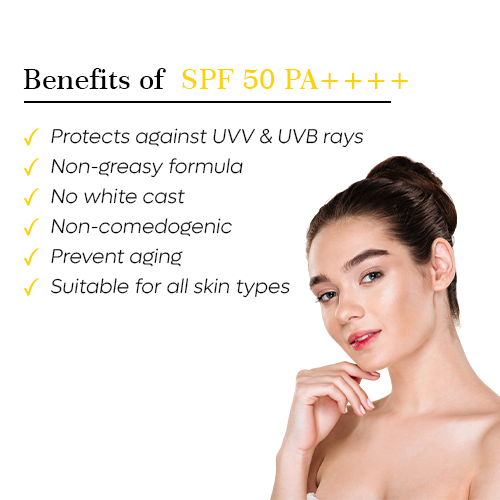 Rice Water & 02% Niacinamide Face Wash – 100g & Vitamin C+E Sunscreen SPF 50 PA++++ – 60g