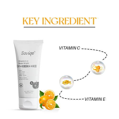 Rice Water & 02% Niacinamide Face Wash – 100g&Vitamin C + E Face Wash – Super Bright & Radiant Skin-100g