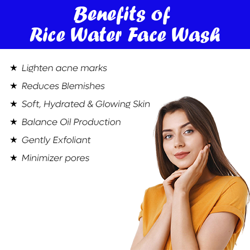 Tea Tree Face Wash with Glycolic Acid – 60g&Rice Water & 02% niacinamide Face Wash100gm