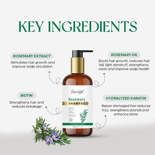 Rosemary Shampoo-Reduces Hair Fall-Fights Dandruff